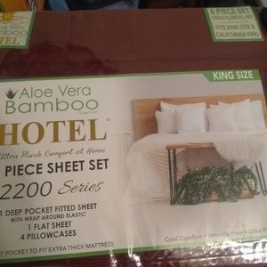 King / California King six-piece sheet set